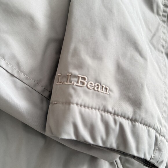 LL Bean Warm-Up Jacket Hooded Fleece Brown Lined Women's Large 3 Season EUC - Picture 3 of 15